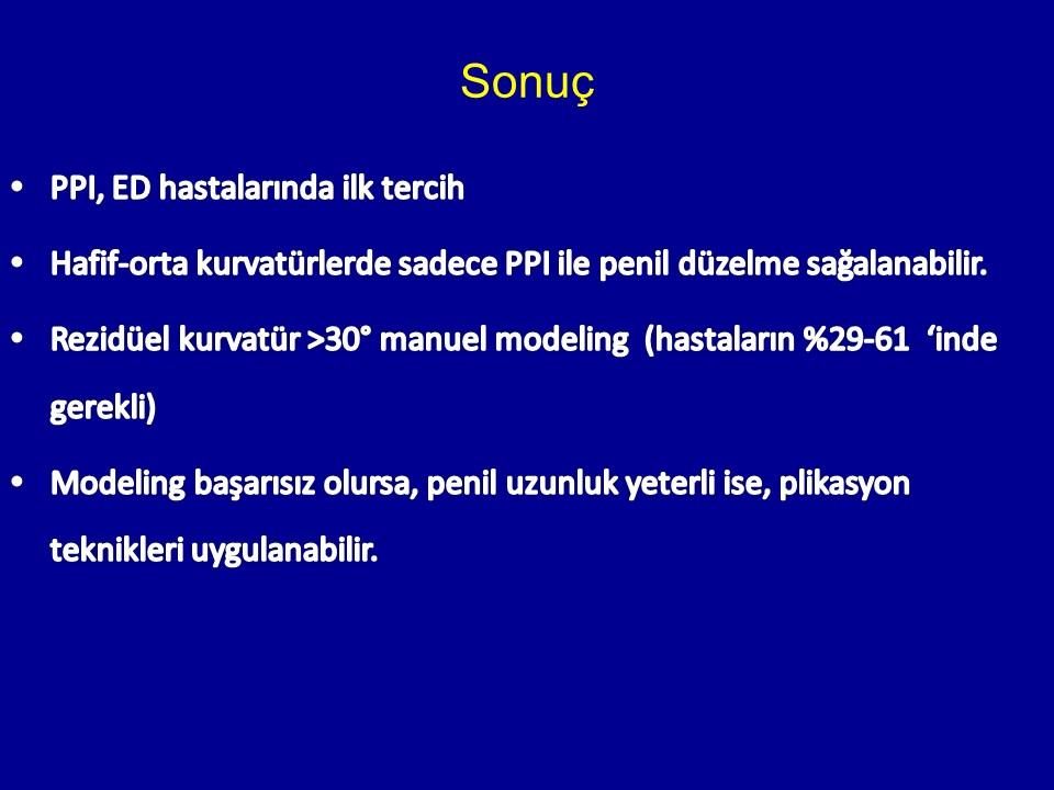 Peyronie Rekonstrüksiyon ve Penil Protez Teknikleri